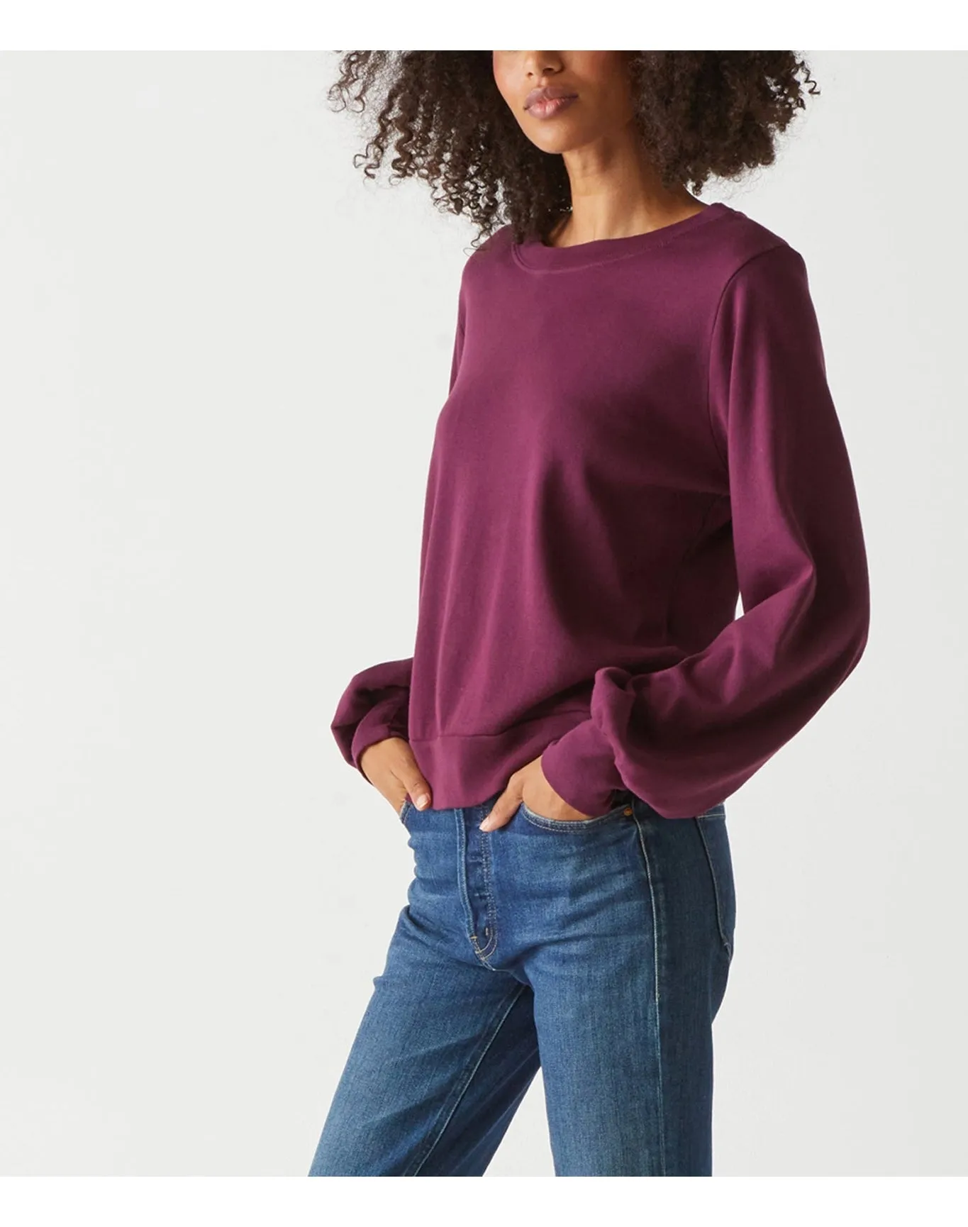 Mac Balloon Sleeve Tee | Plum MICHAEL STARS