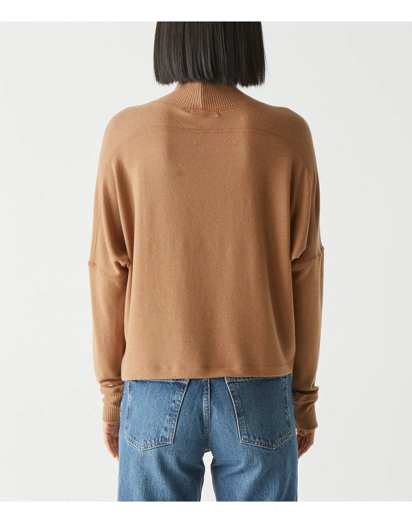 Marcy Mock Neck Top | Camel MICHAEL STARS