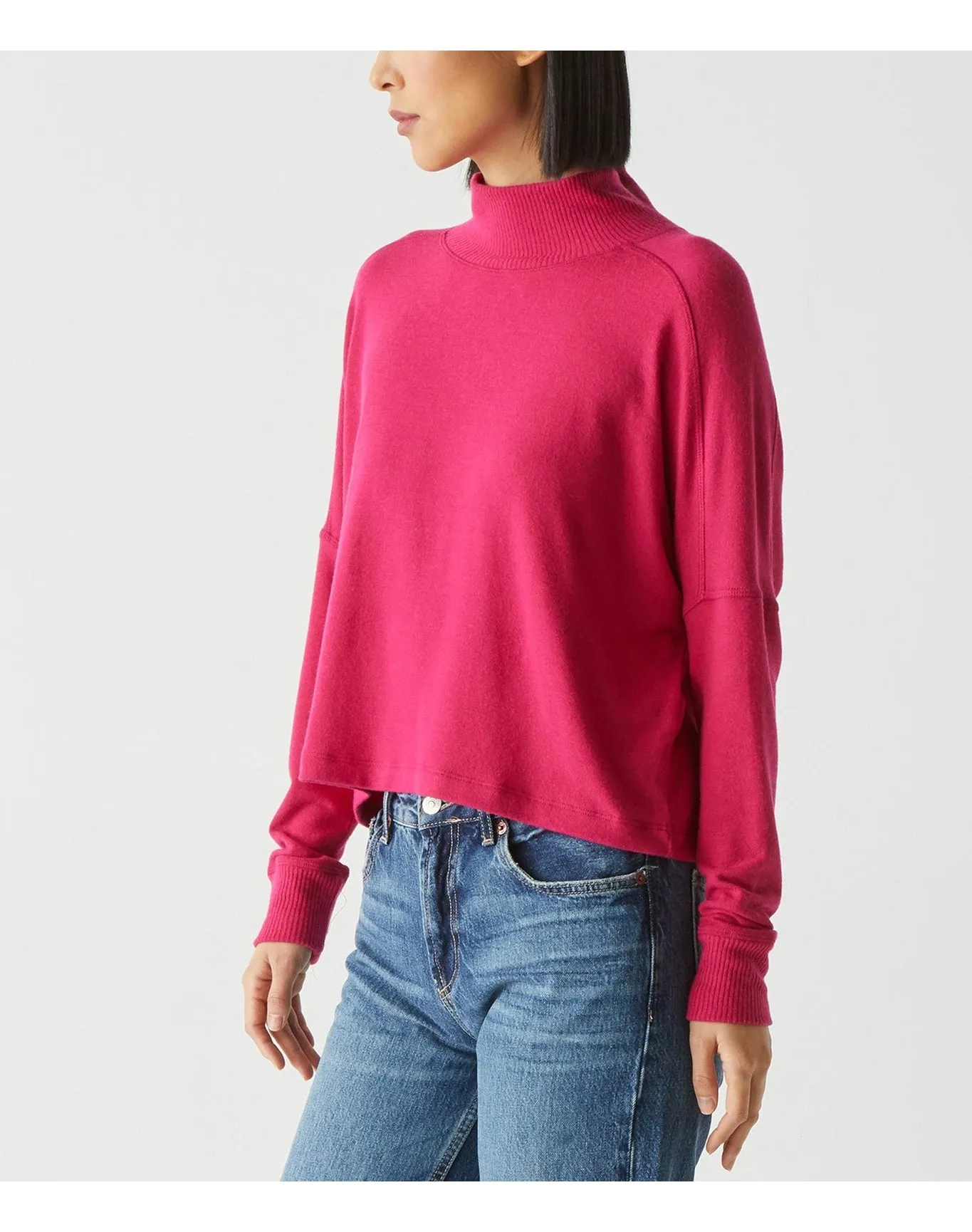 Marcy Mock Neck Top | Dark Voltage MICHAEL STARS