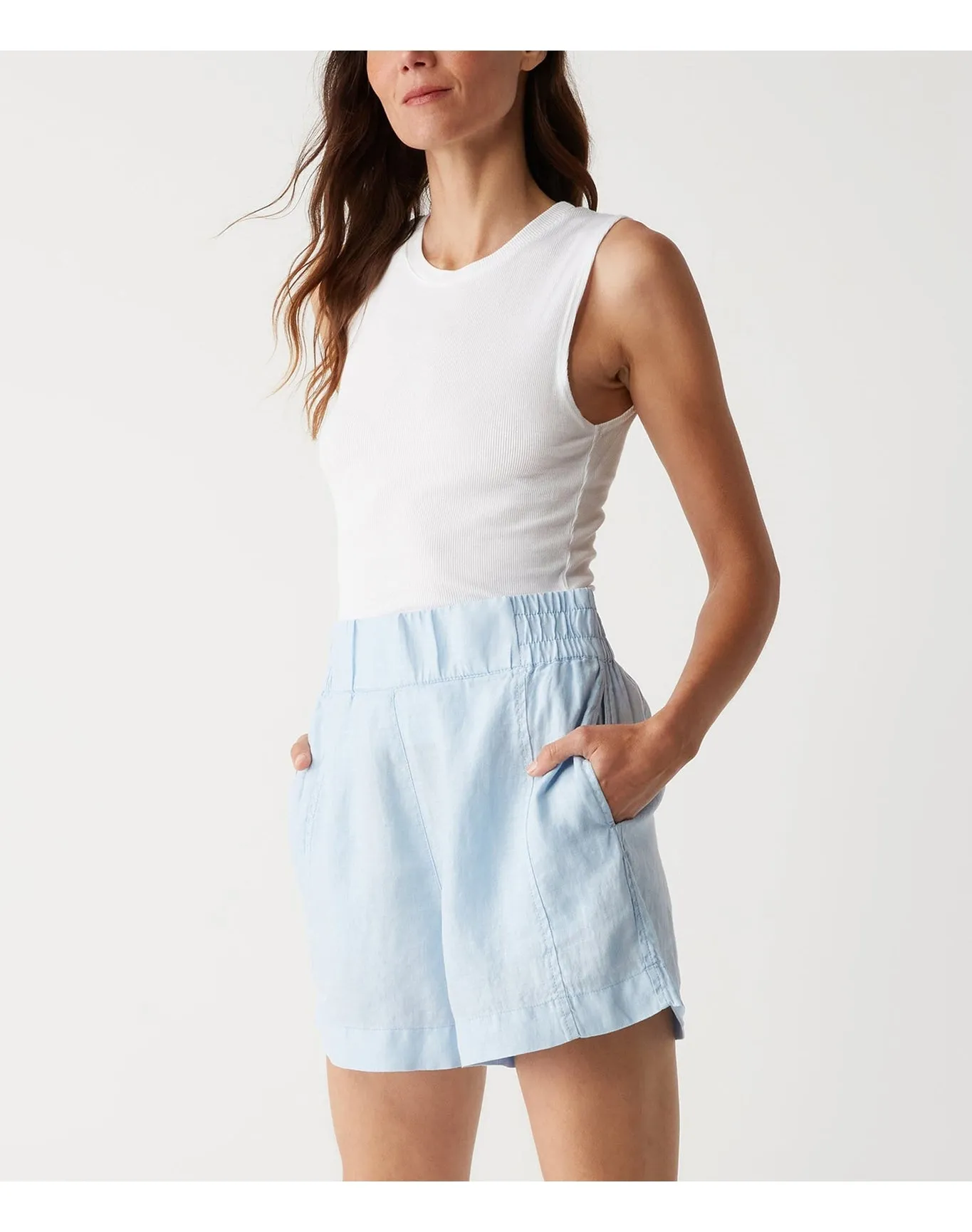 Mavis High Rise Short | Water MICHAEL STARS