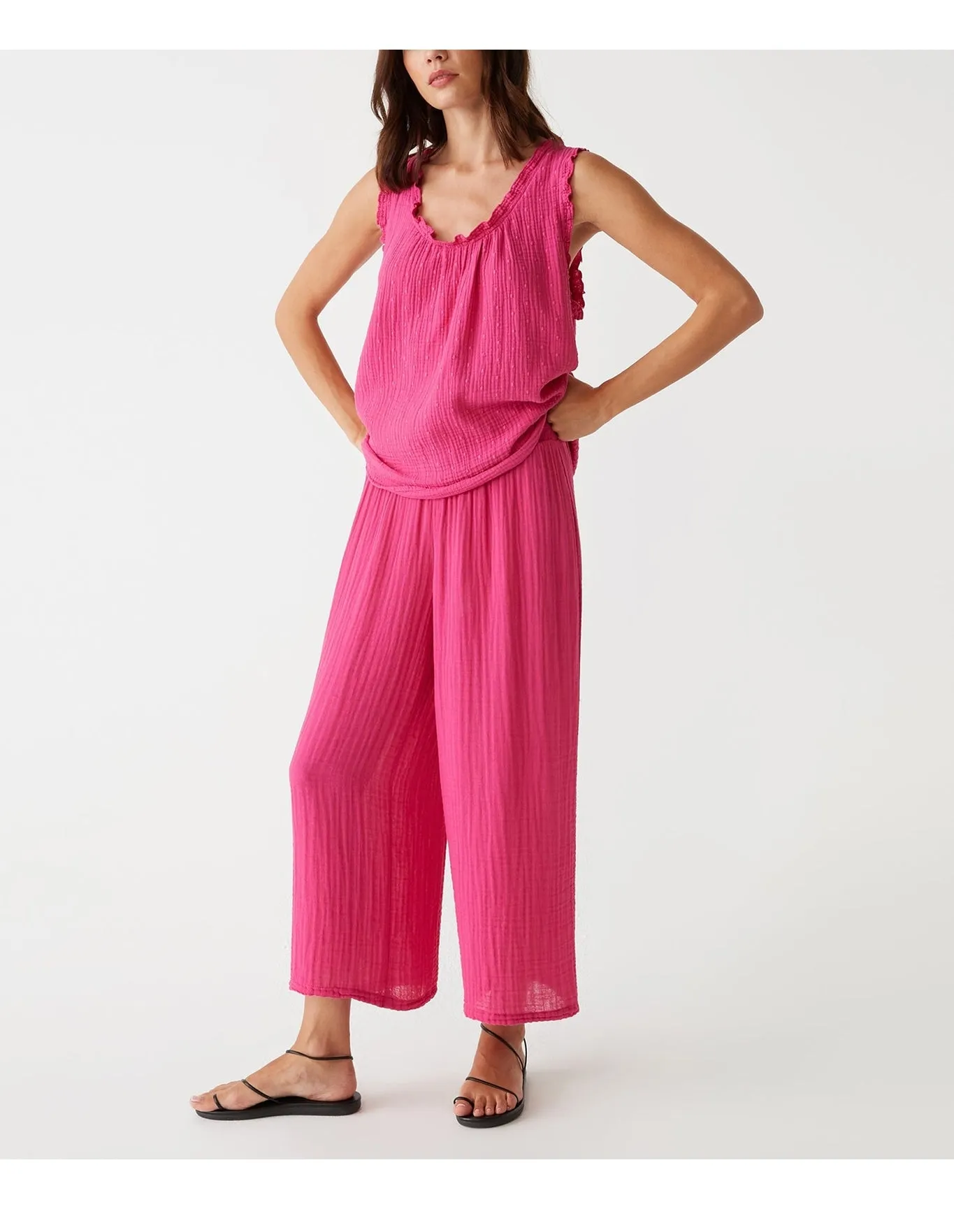 Medina Cropped Gauze Pant | Pitaya MICHAEL STARS