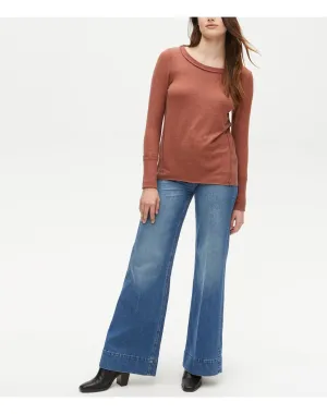 Melanie Top with Rib Contrast | Rustique MICHAEL STARS
