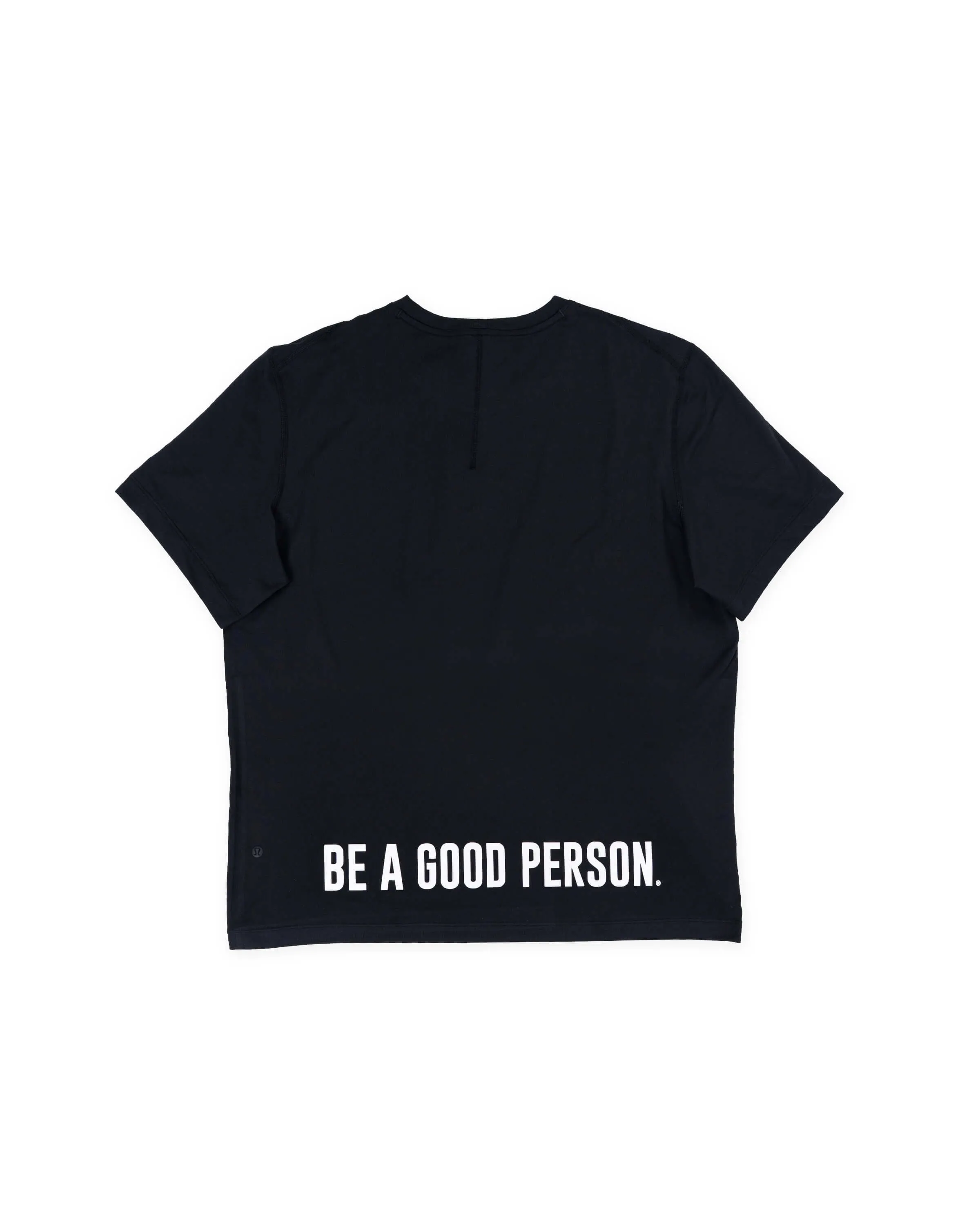 Men's Soft Jersey Short-Sleeve Shirt - Black - lululemon // BE A GOOD PERSON *Pre-Order*