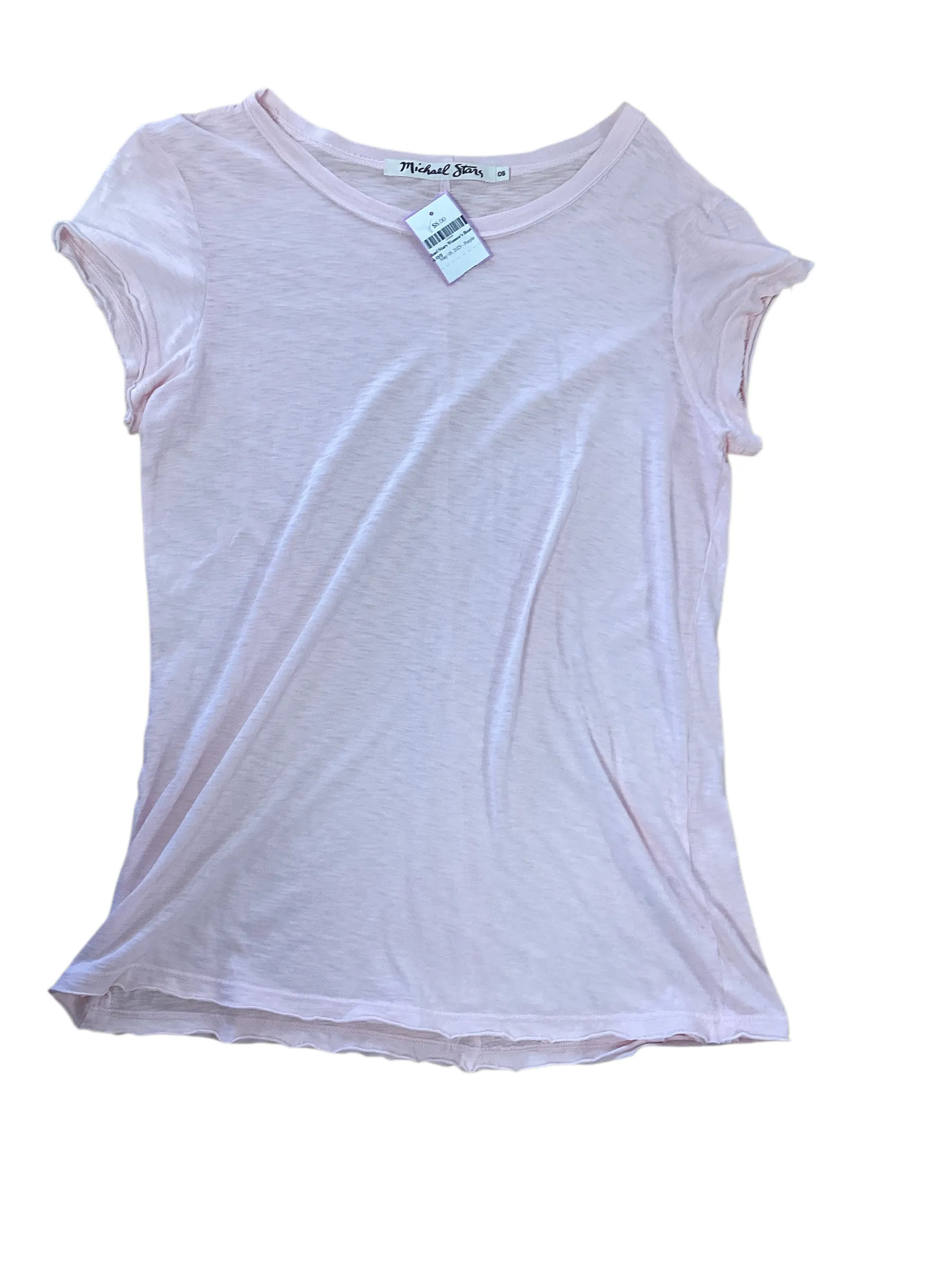 Michael Stars Women's Boat Tee Pink O/S