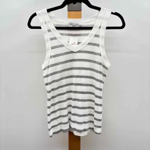 Michael Stars Women's Size S Gray Stripe Sleeveless Shirt