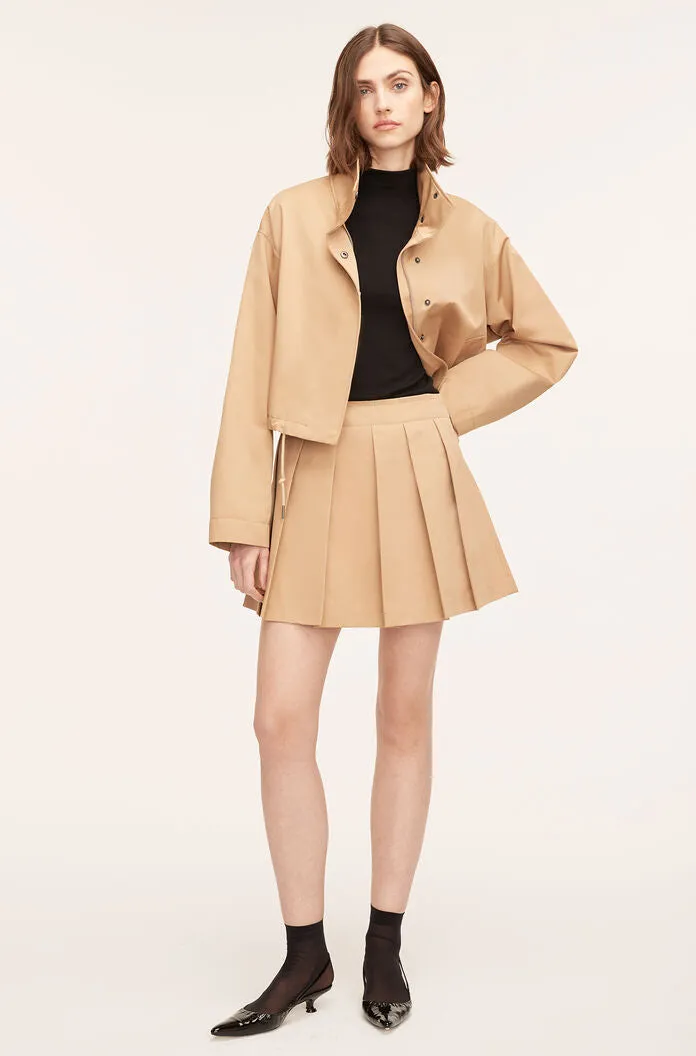 Military Cotton Mini Skirt | Khaki REBECCA TAYLOR