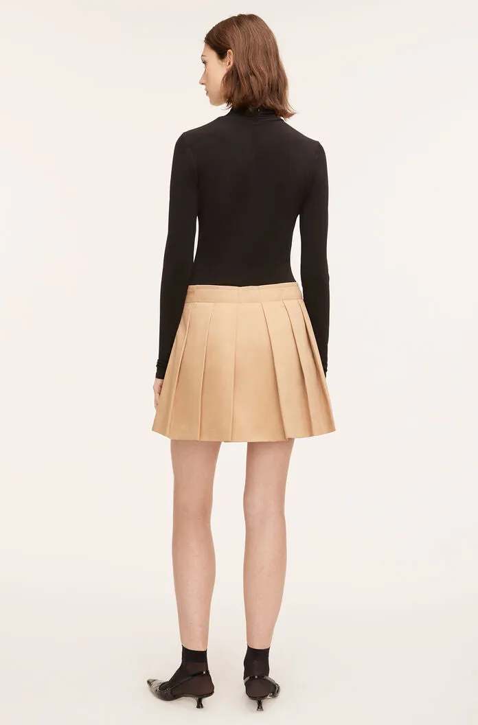 Military Cotton Mini Skirt | Khaki REBECCA TAYLOR