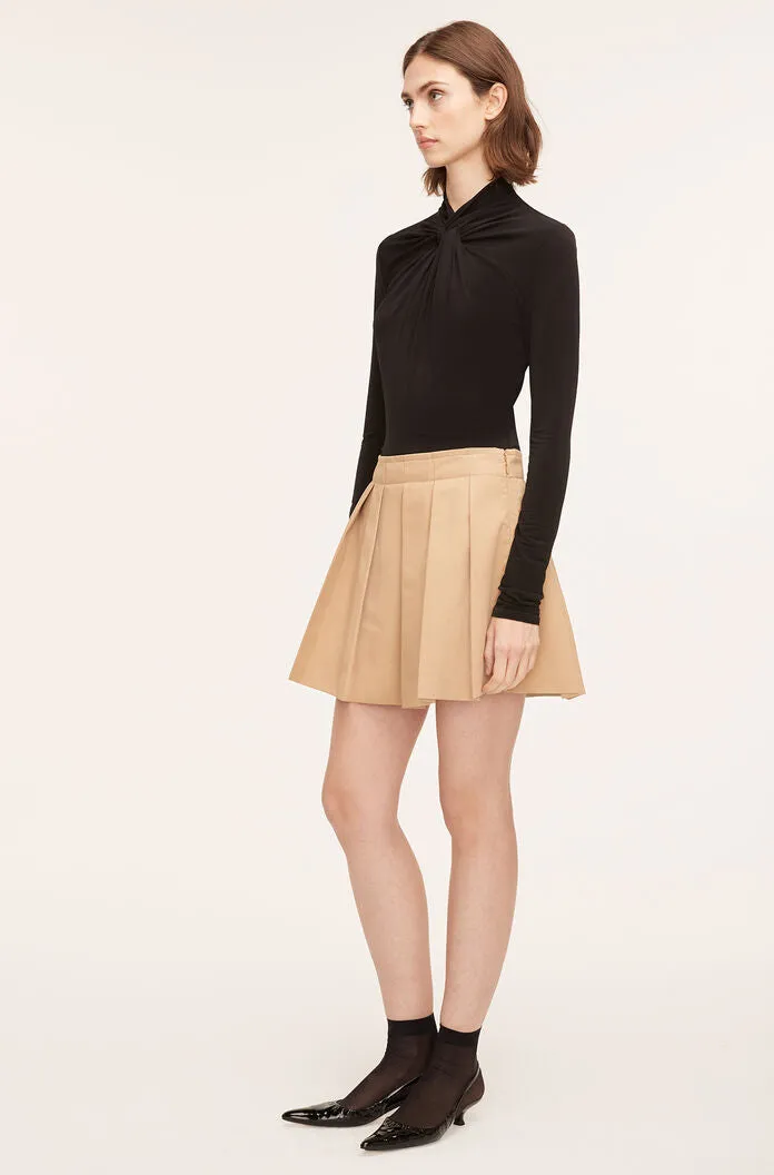 Military Cotton Mini Skirt | Khaki REBECCA TAYLOR