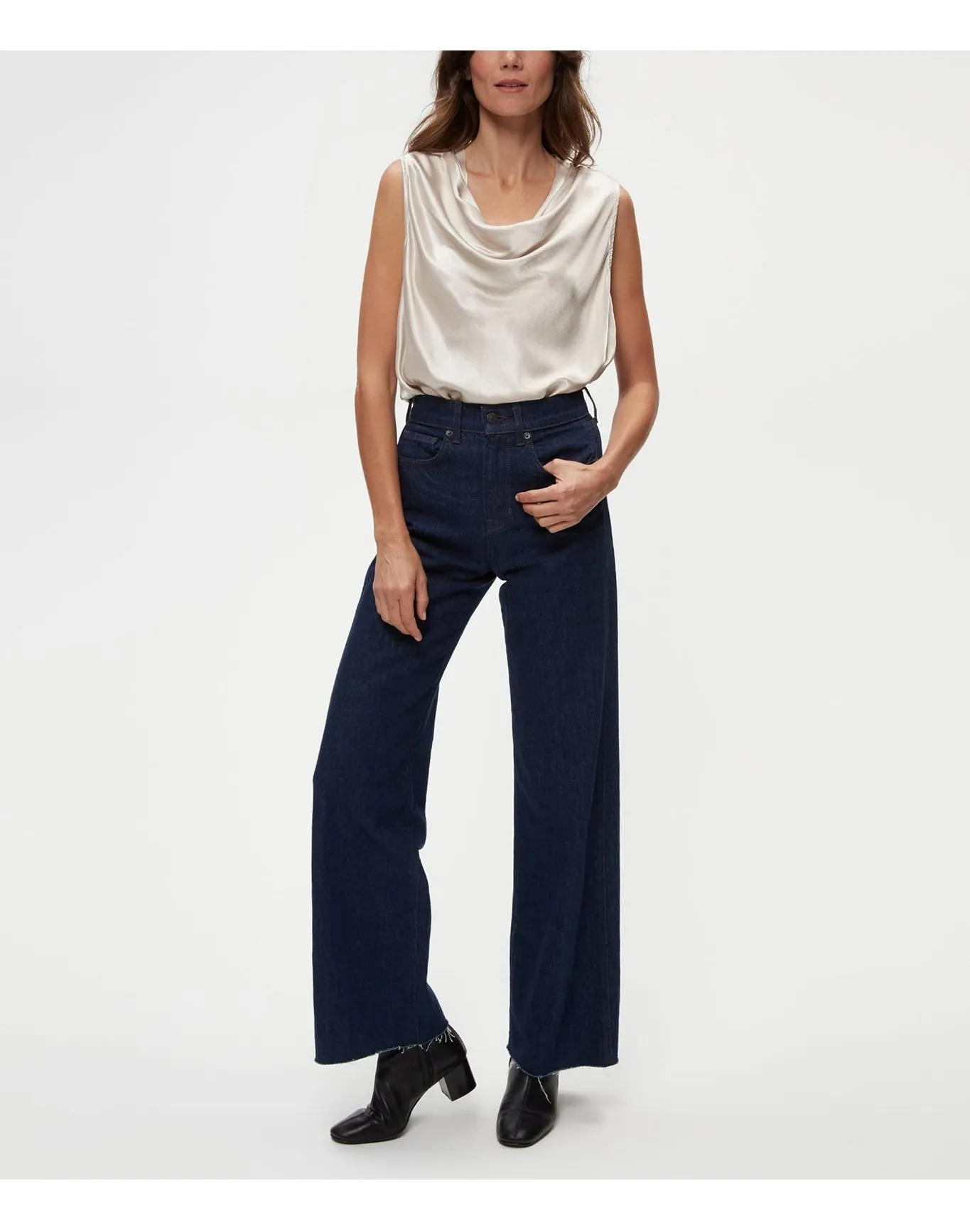 Mitzi Cowl Neck Top | Cement MICHAEL STARS