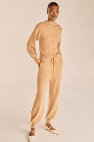Mix Rib Pant | Honey REBECCA TAYLOR