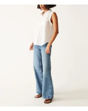 Monique Button Down Tank | White MICHAEL STARS