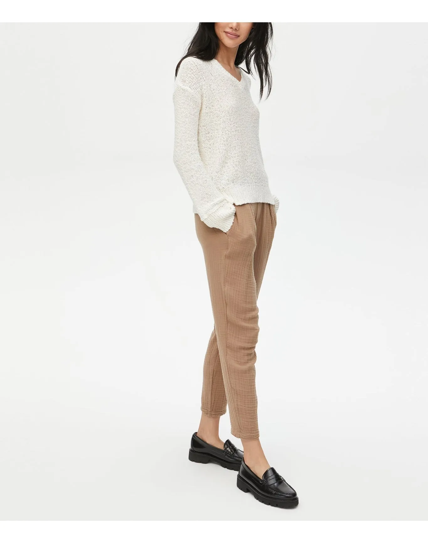 Nadia Gauze Pant | Safari MICHAEL STARS