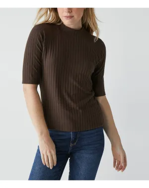 Nadine Mock Neck Top | Java MICHAEL STARS
