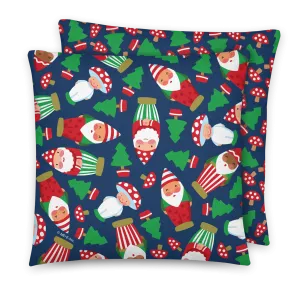 Navy Woodland Christmas Pillow
