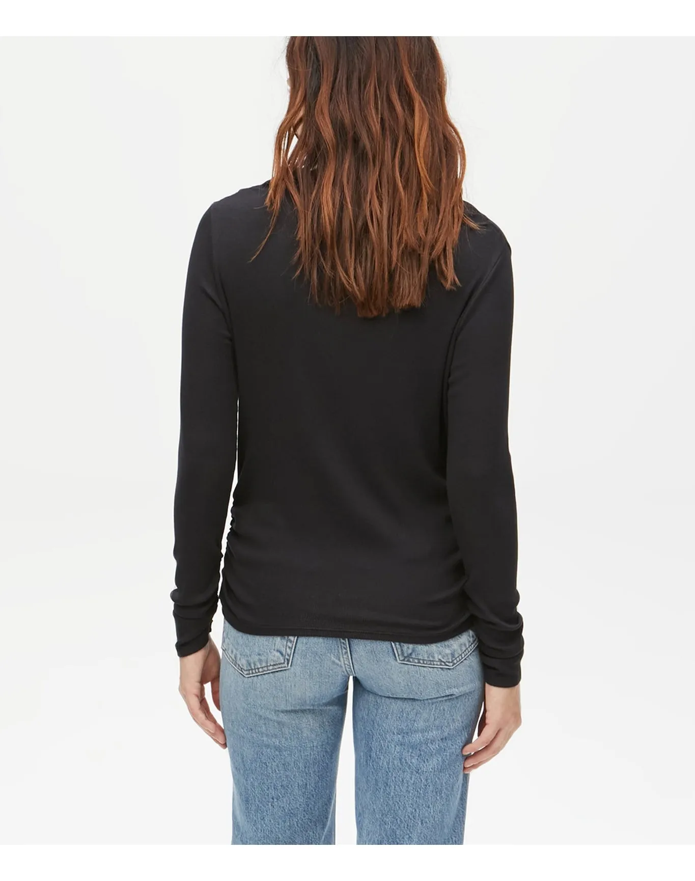 Nichole Ribbed Mock Neck Top | Black MICHAEL STARS