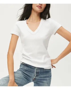 Nikki V-Neck Tee | White MICHAEL STARS