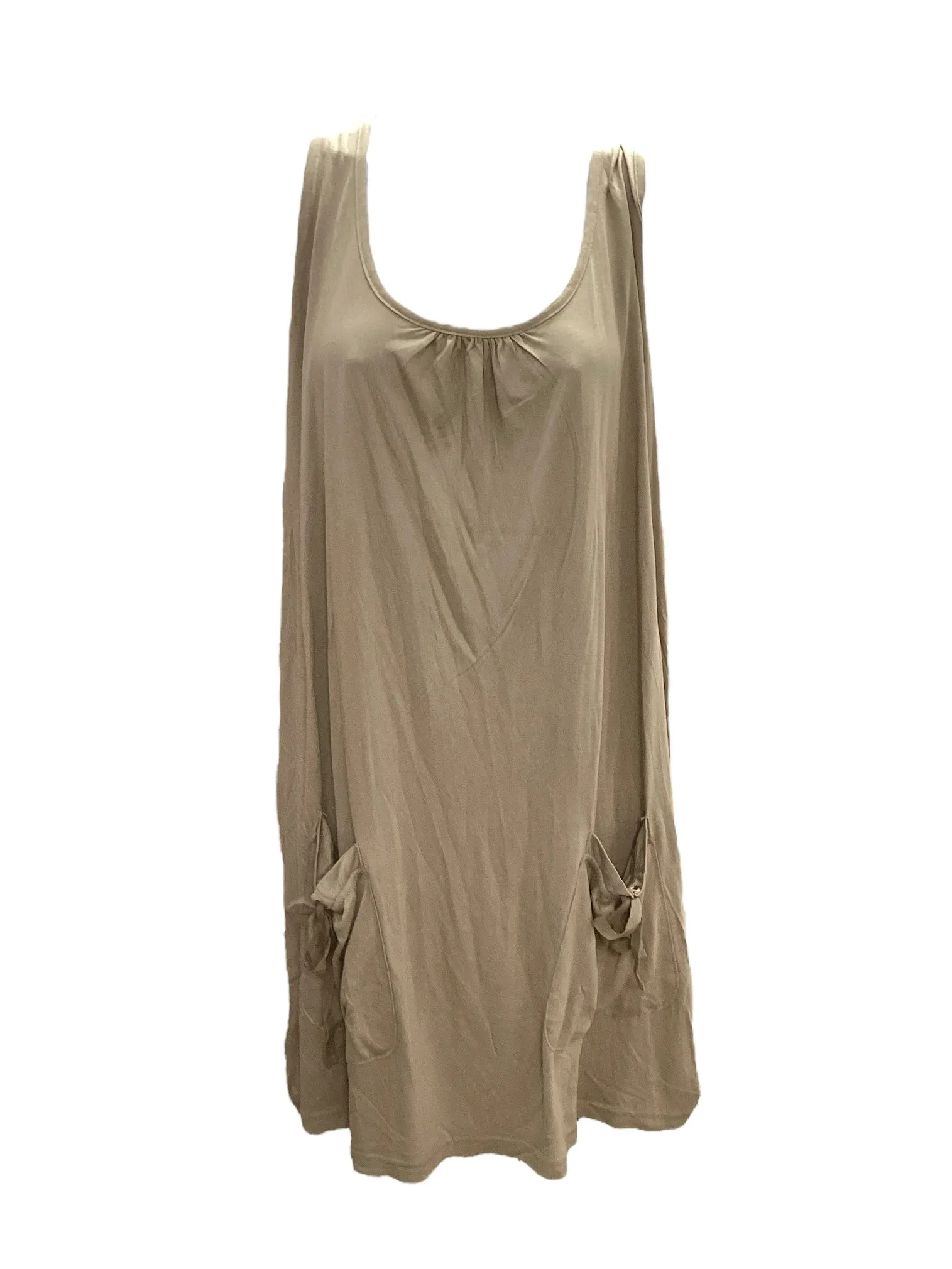 NWT LaScana Women's Knit Dress Khaki