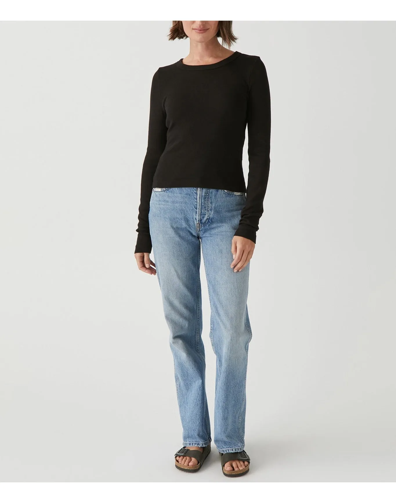 Orion Cropped Tee | Black MICHAEL STARS