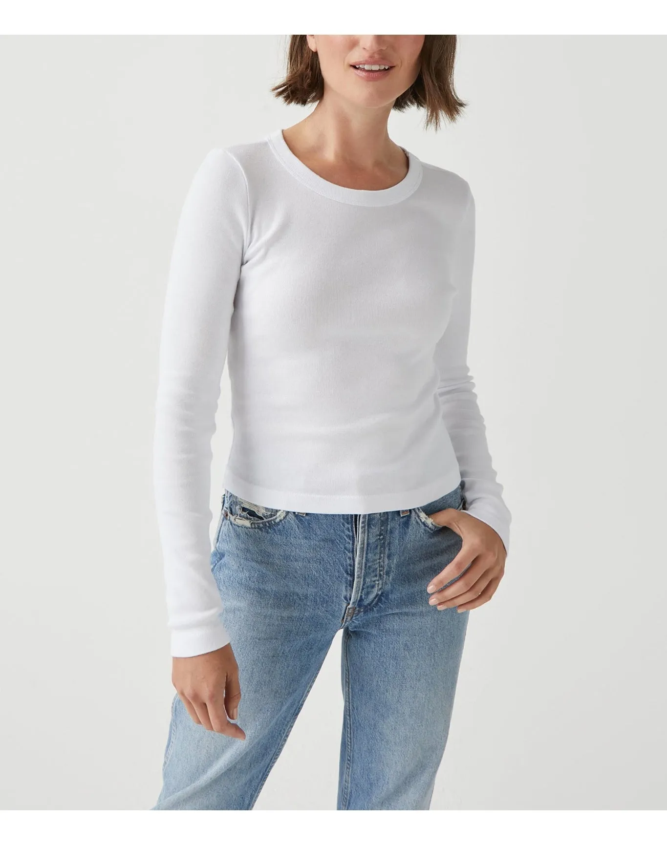 Orion Cropped Tee | White MICHAEL STARS