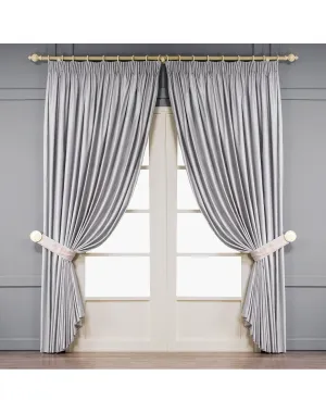 Orlando Curtains And Tiebacks | Grey TOGAS