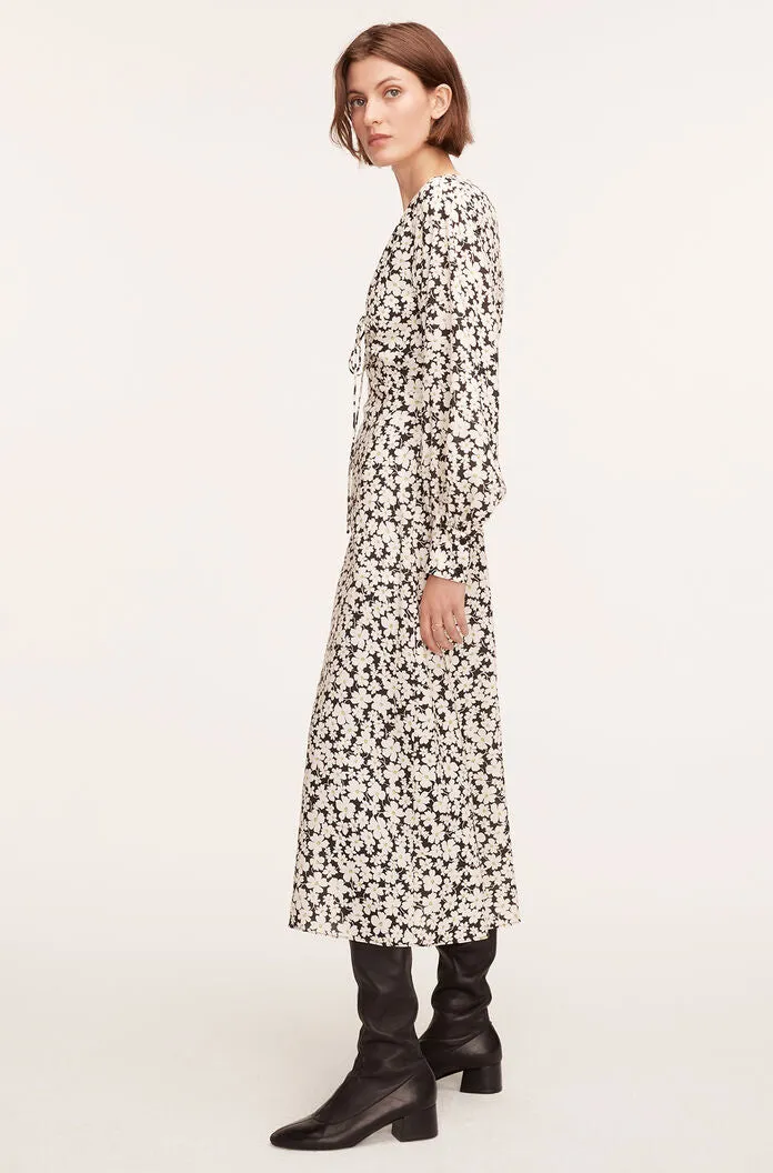 Paige Fleur Drawsting Long Sleeve Dress | Paige Fleur Black Combo REBECCA TAYLOR