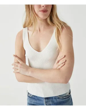 Paige Ribbed Sweater Tank | Ivory MICHAEL STARS