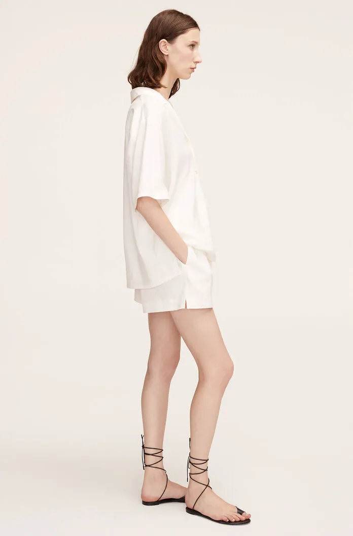 Pajama Linen Short | Full Moon REBECCA TAYLOR