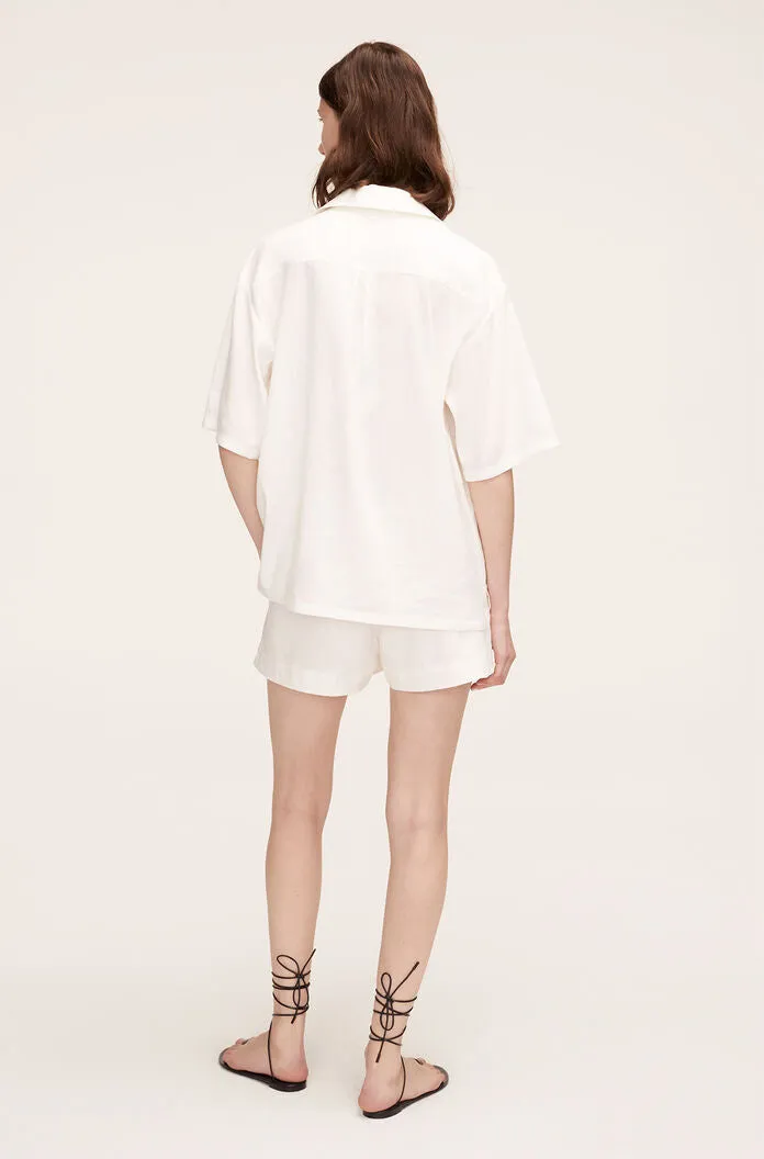Pajama Linen Short | Full Moon REBECCA TAYLOR