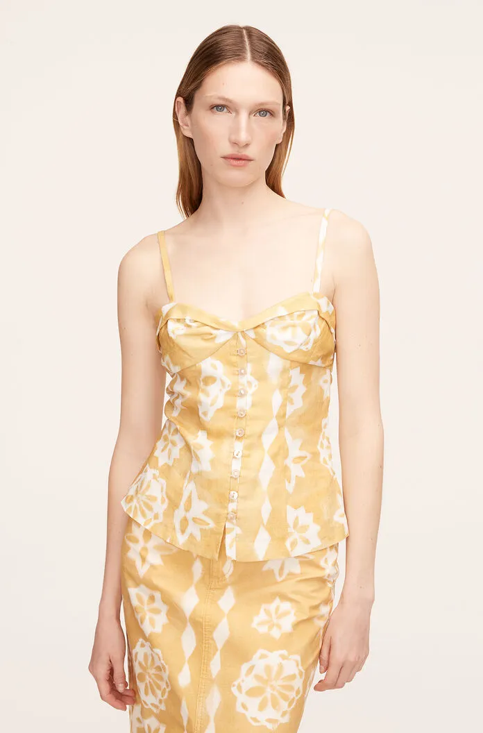 Paper Fleur Button Front Tank | Paper Fleur Ginger Combo REBECCA TAYLOR