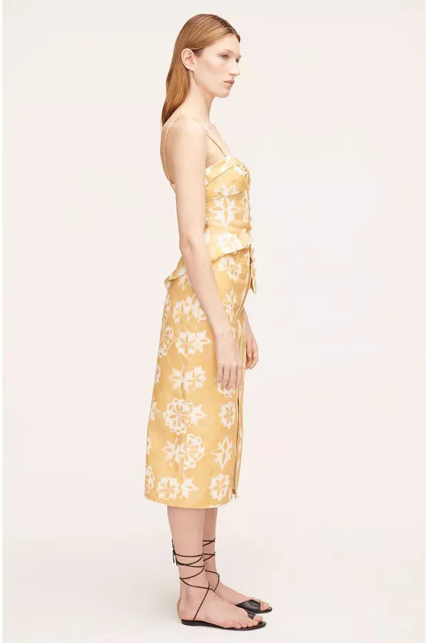 Paper Fleur Cotton Canvas Midi Skirt | Paper Fleur Ginger Combo REBECCA TAYLOR