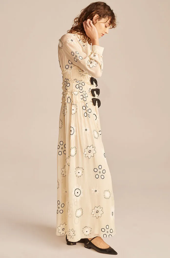 Parasol Embroidery Dress | Shell REBECCA TAYLOR