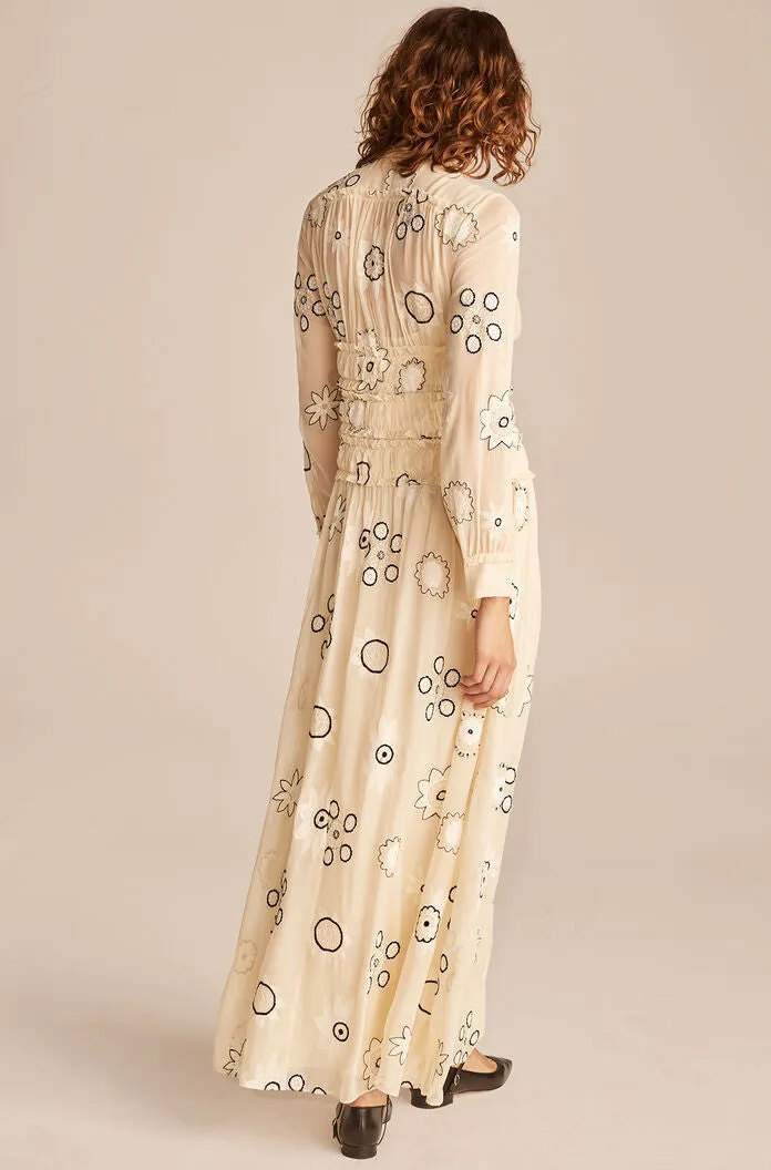 Parasol Embroidery Dress | Shell REBECCA TAYLOR