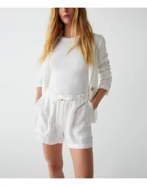 Paulette Linen Short | White MICHAEL STARS
