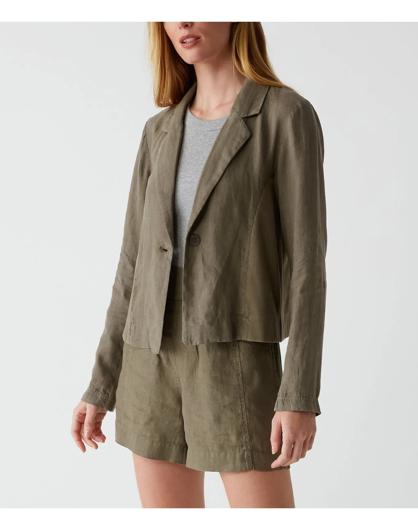 Pearson Linen Blazer | Camo MICHAEL STARS