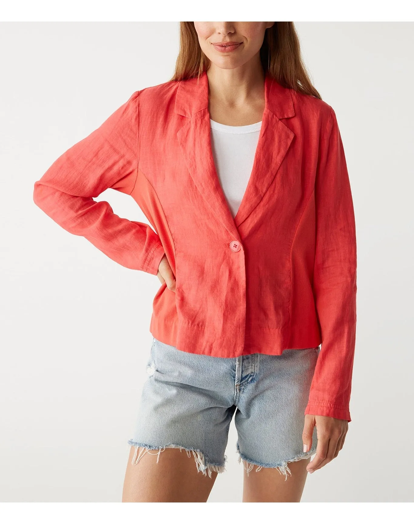 Pearson Linen Blazer | Spritz MICHAEL STARS