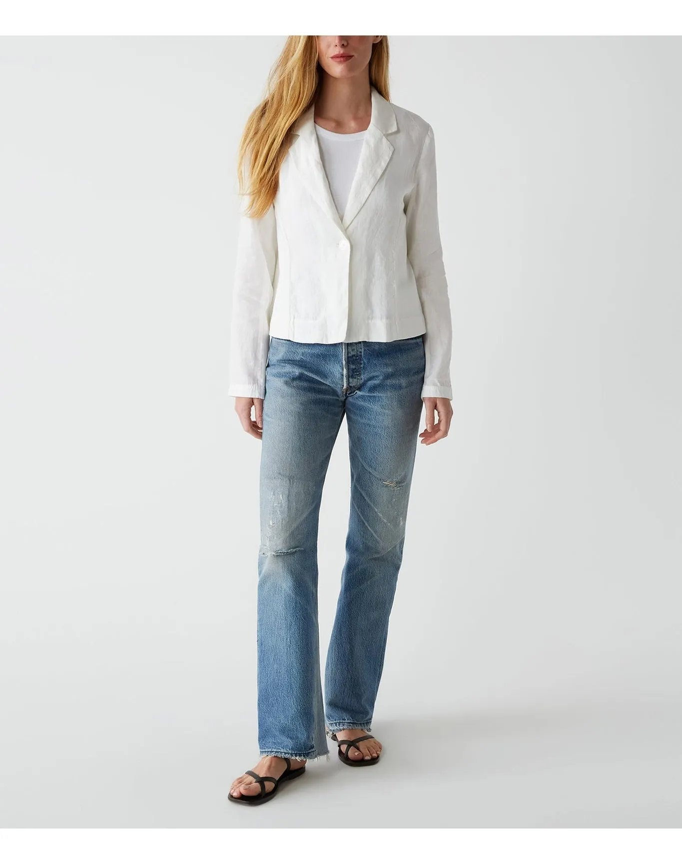 Pearson Linen Blazer | White MICHAEL STARS