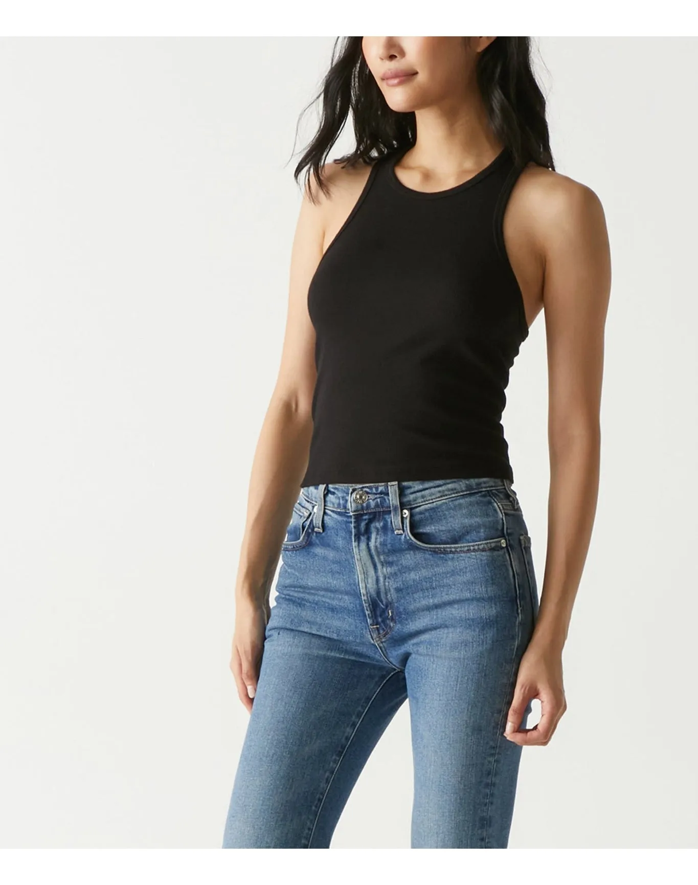 Pina Ribbed Halter Tank | Black MICHAEL STARS