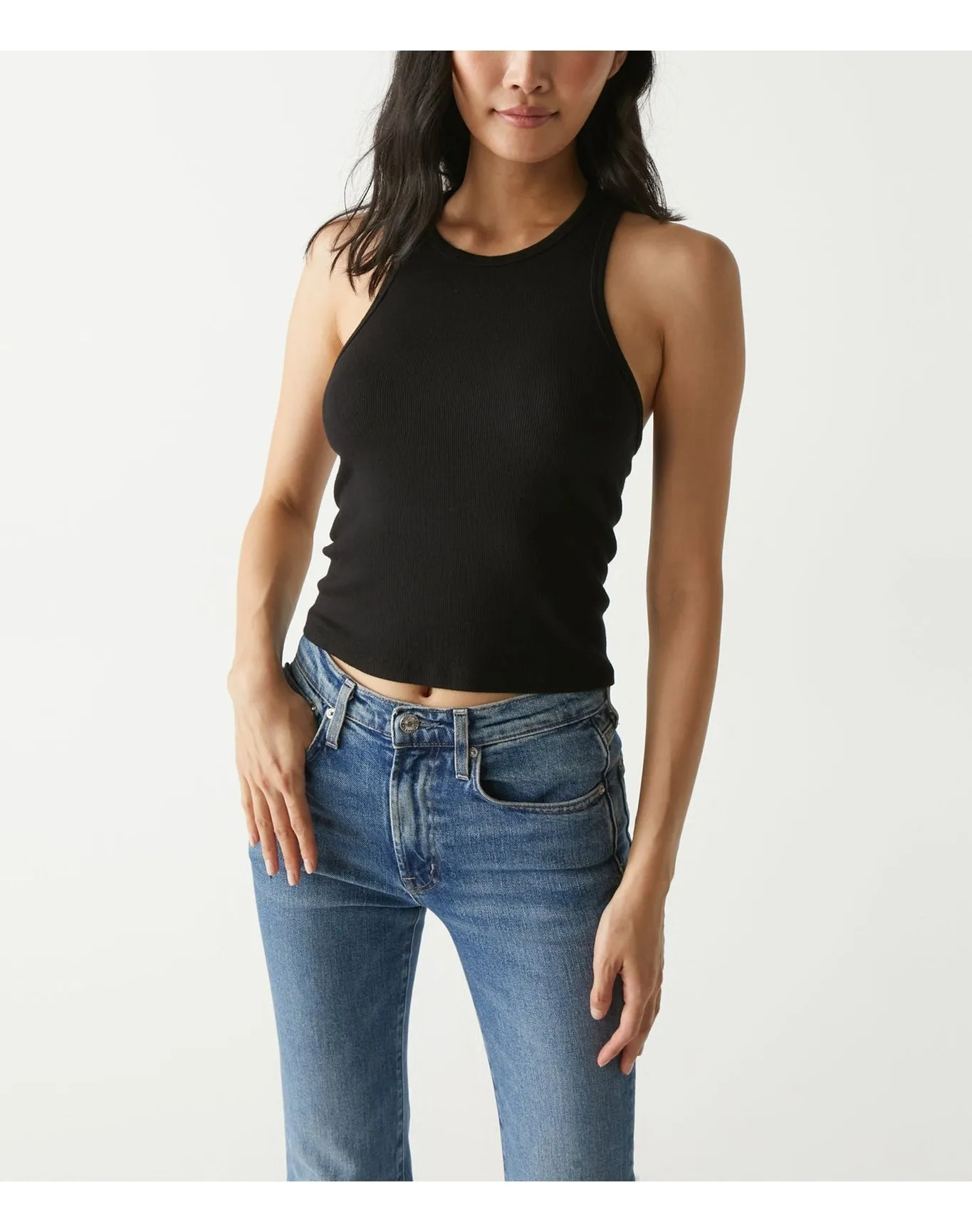 Pina Ribbed Halter Tank | Black MICHAEL STARS