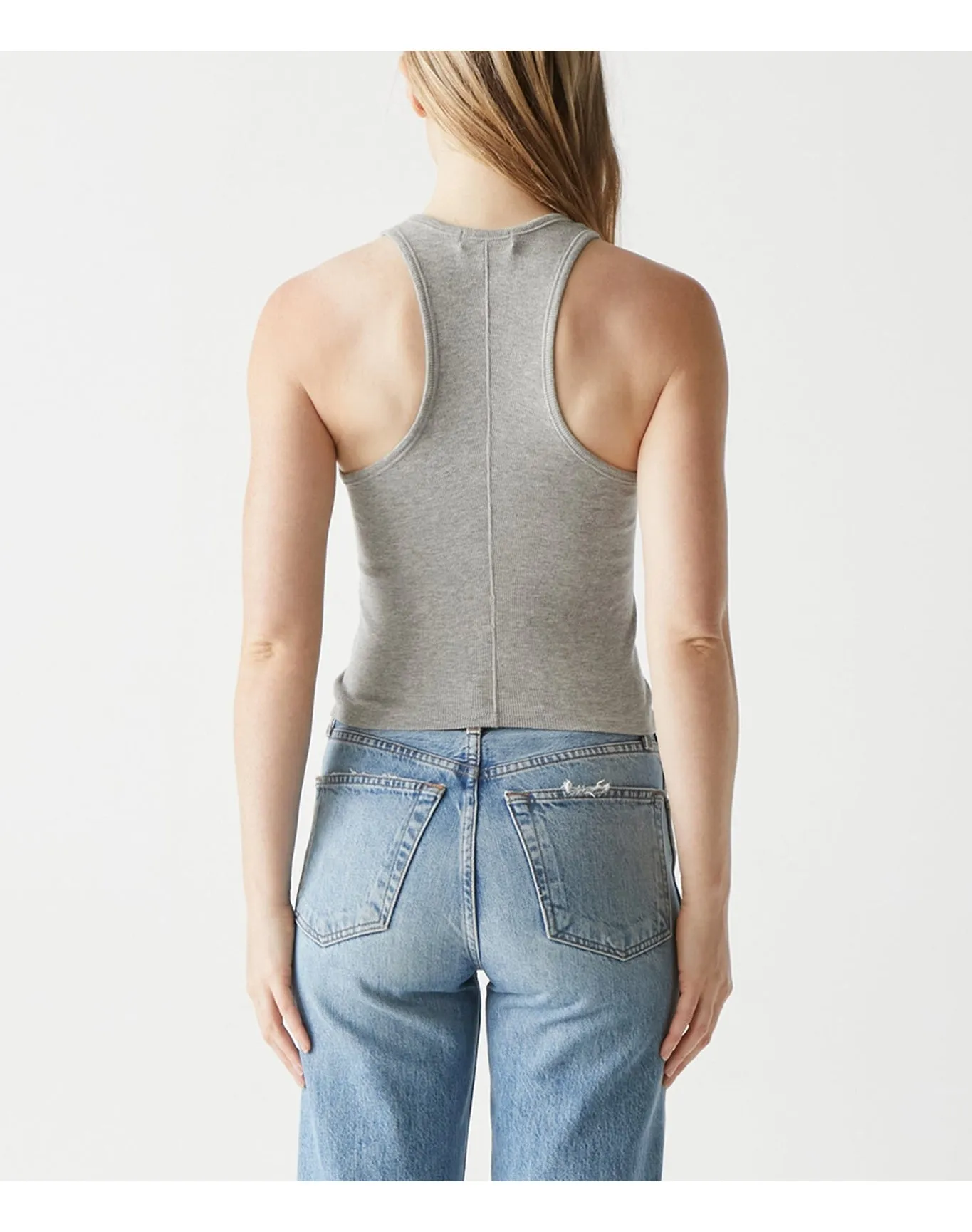 Pina Ribbed Halter Tank | Heather Grey MICHAEL STARS