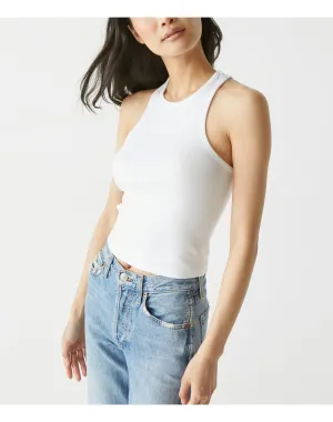 Pina Ribbed Halter Tank | White MICHAEL STARS