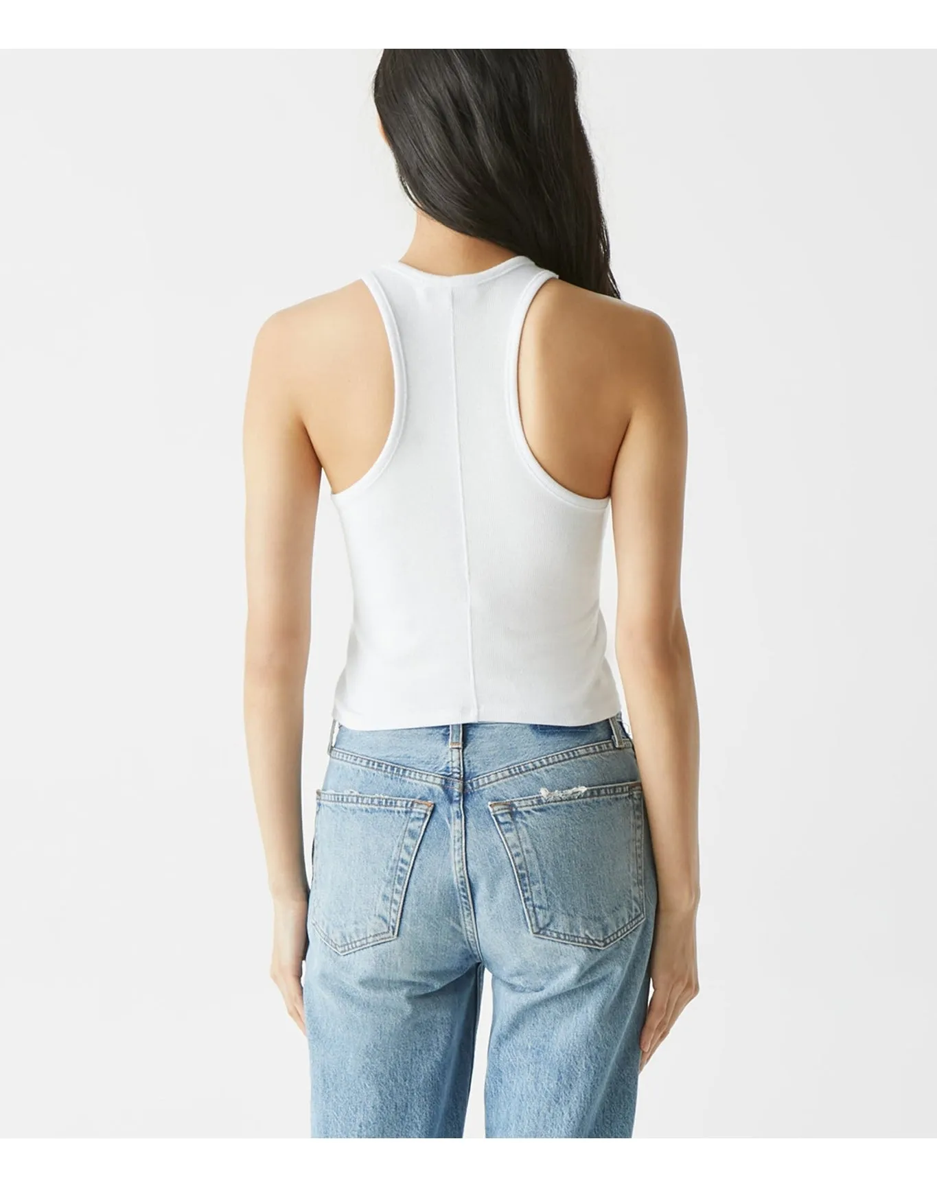 Pina Ribbed Halter Tank | White MICHAEL STARS