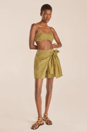Plaid Skort | Mini Plaid Olive Combo REBECCA TAYLOR
