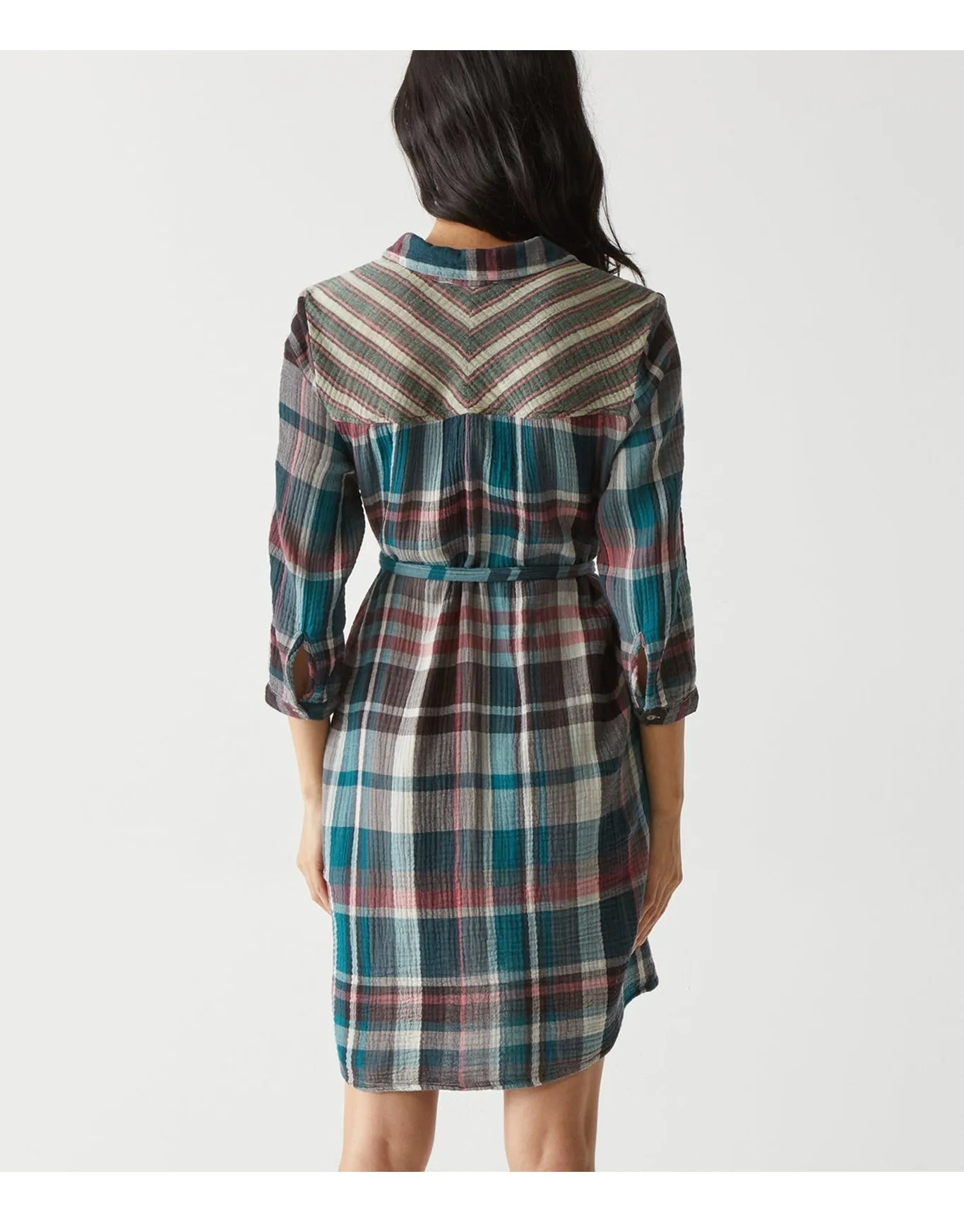 Polly Plaid Shirt Dress | Chalk MICHAEL STARS