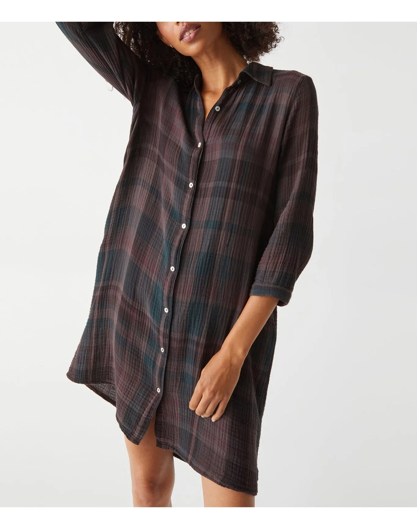 Polly Plaid Shirt Dress | Java MICHAEL STARS