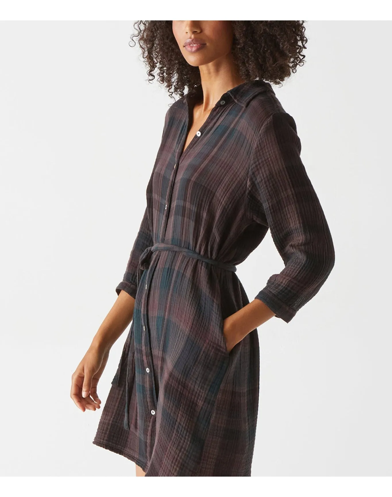 Polly Plaid Shirt Dress | Java MICHAEL STARS