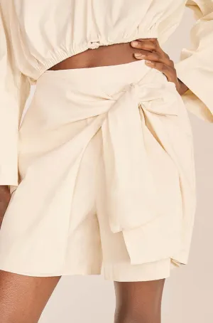 Poplin Skort | Eggshell REBECCA TAYLOR