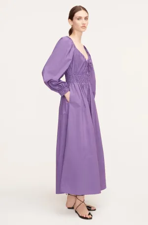 Poplin Smocked Waist Dress | Fox Glove REBECCA TAYLOR