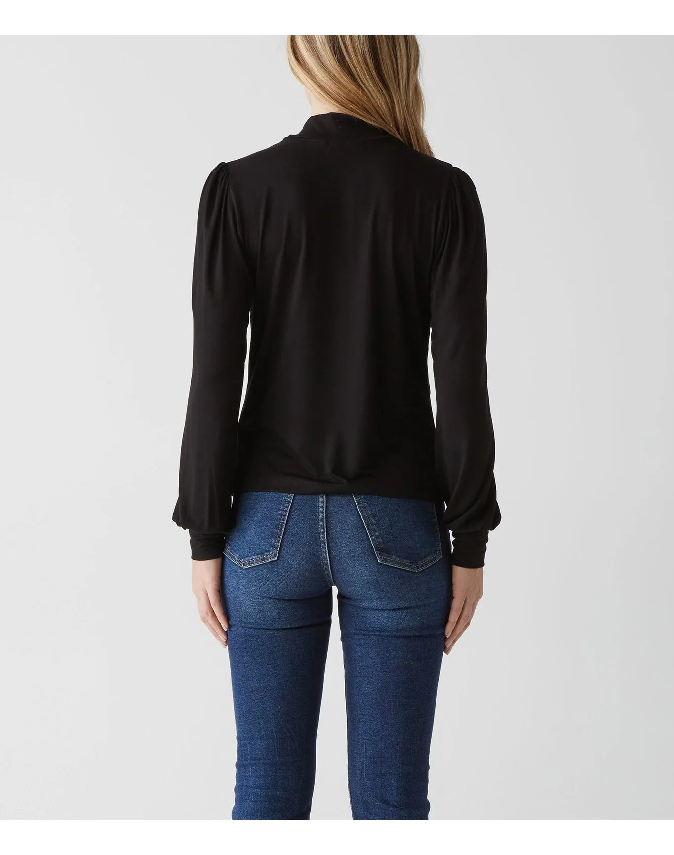 Poppy Mock Neck Top | Black MICHAEL STARS