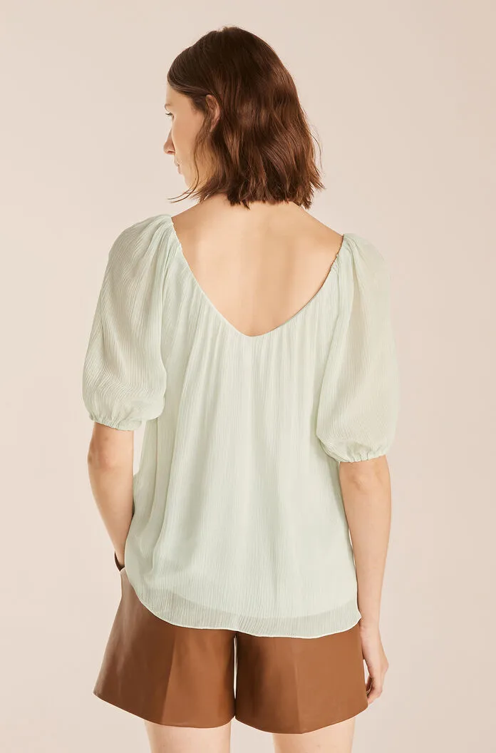 Puff Sleeve Top | Aloe REBECCA TAYLOR