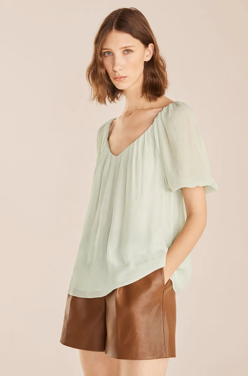 Puff Sleeve Top | Aloe REBECCA TAYLOR
